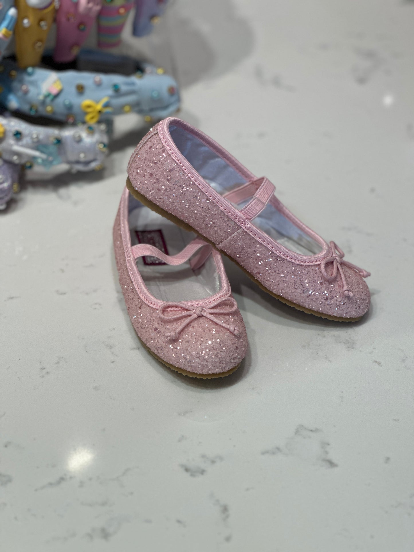 Victoria Sparkle Glitter Flat- Pink
