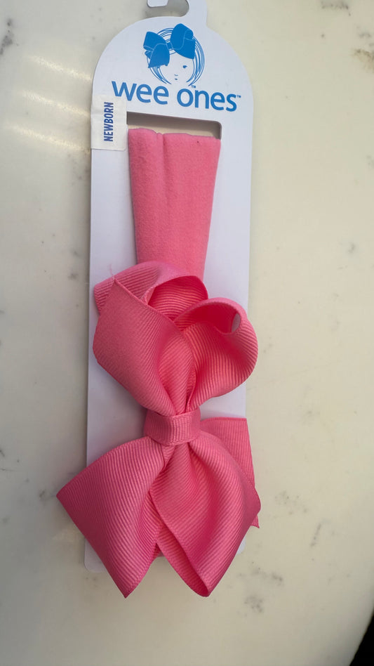 Solid Texture Band w/ Small Bow