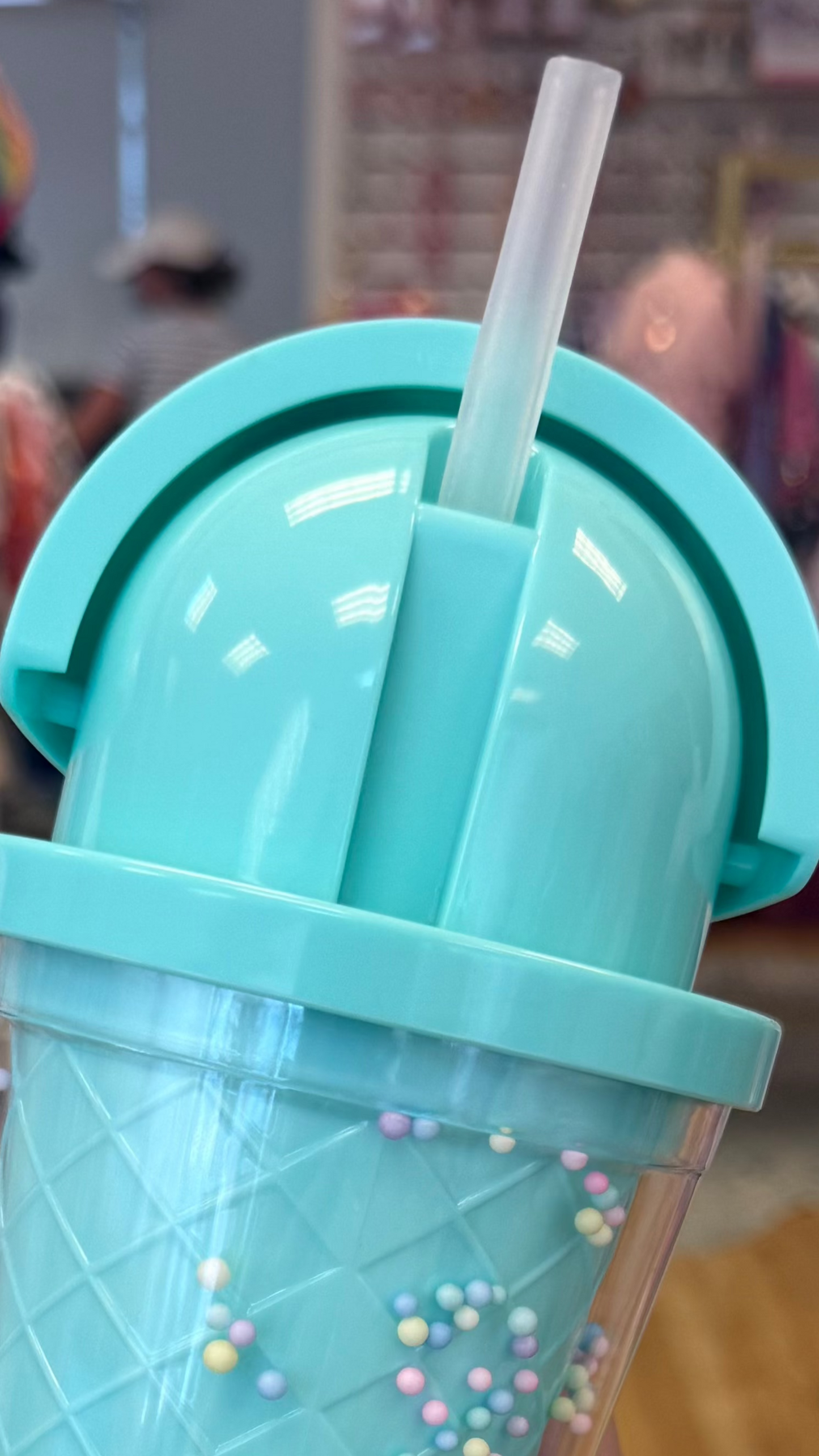 Minty Green Sprinkles Bunny Ears Flip Flop Tumbler