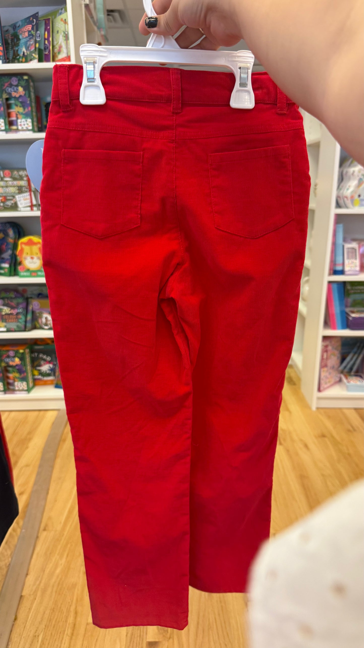 Red Corduroy Skinny Pant