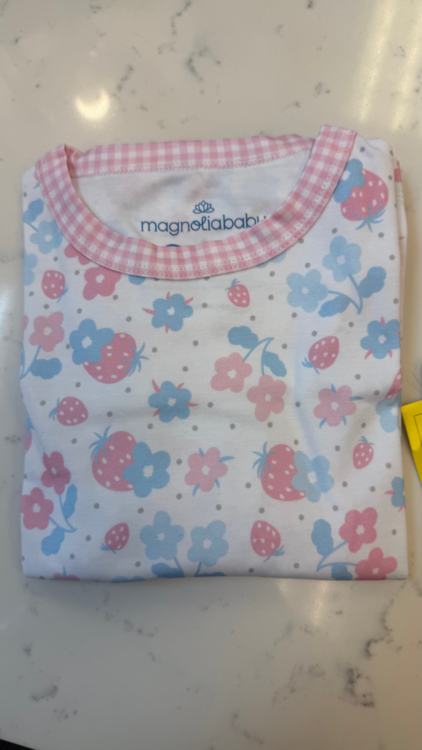 Sweet Strawberries Long Pajamas PK