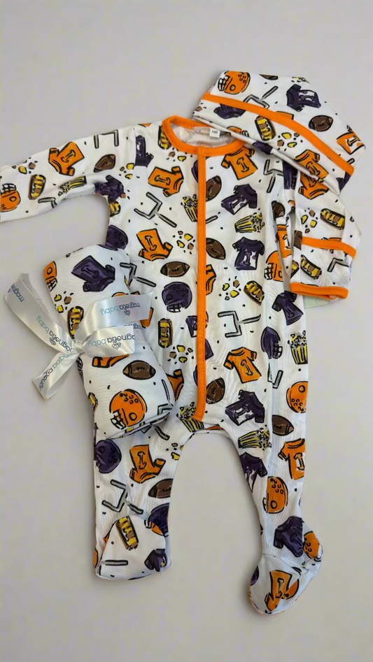 Future Draft Picks Footie - Orange Purple