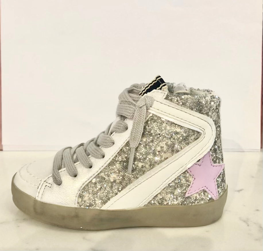 Roxanne Kids Pearl Glitter Sneakers