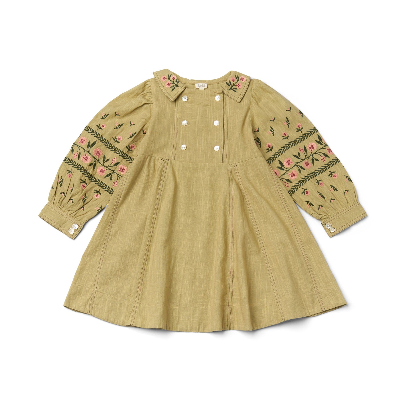 Gemma Dress in Faded Moss