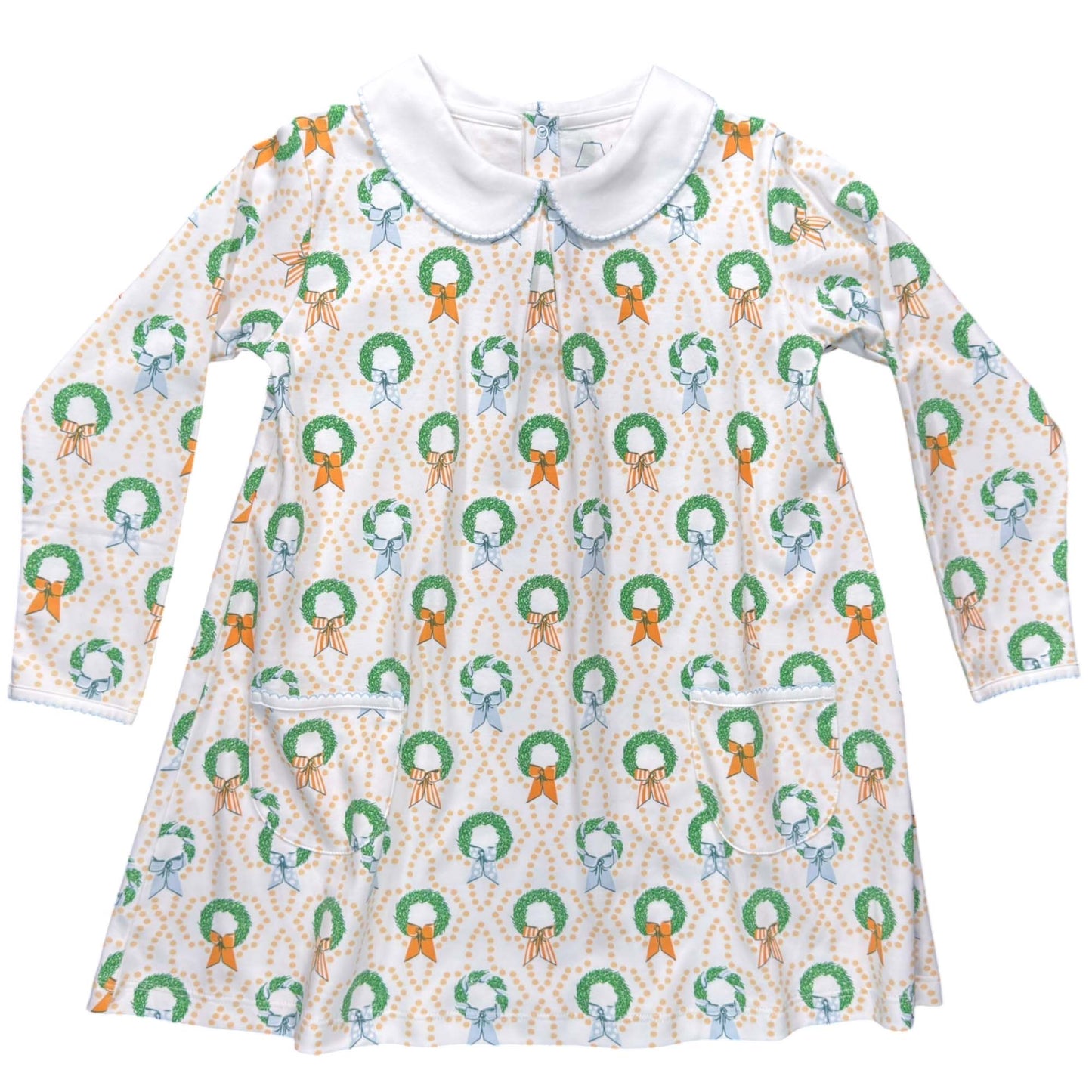 Bows & Box Wreaths Twirling Pocket Dress Short Sleeve
