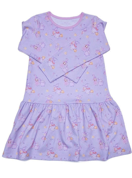 Loren Dropwaist Dress Double, Double Toil and Trouble