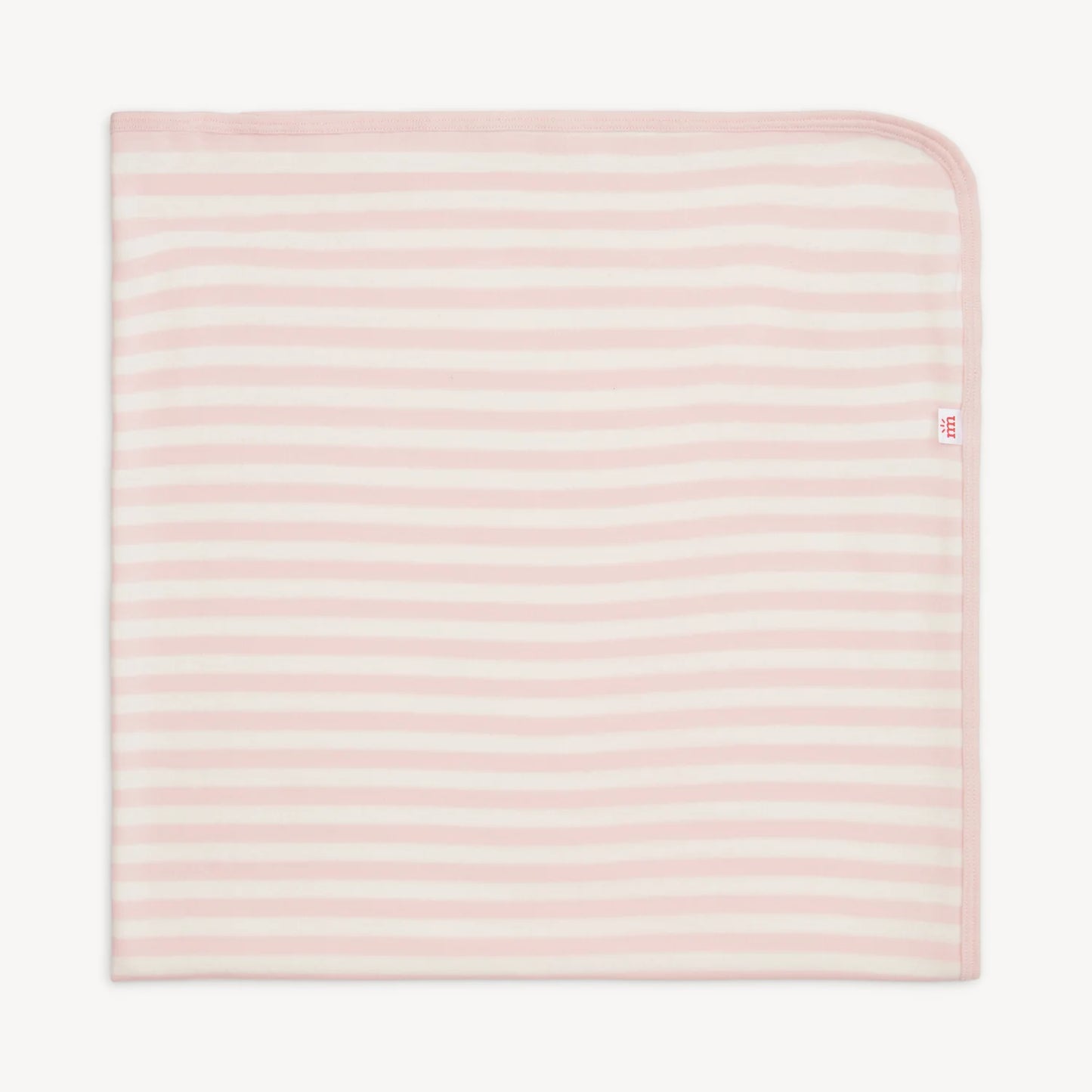 Pink Stripe Organic Cotton Baby Blanket