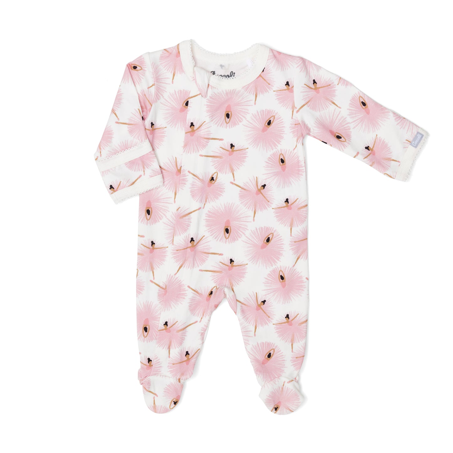 Modal Ballerina Zipper Footie
