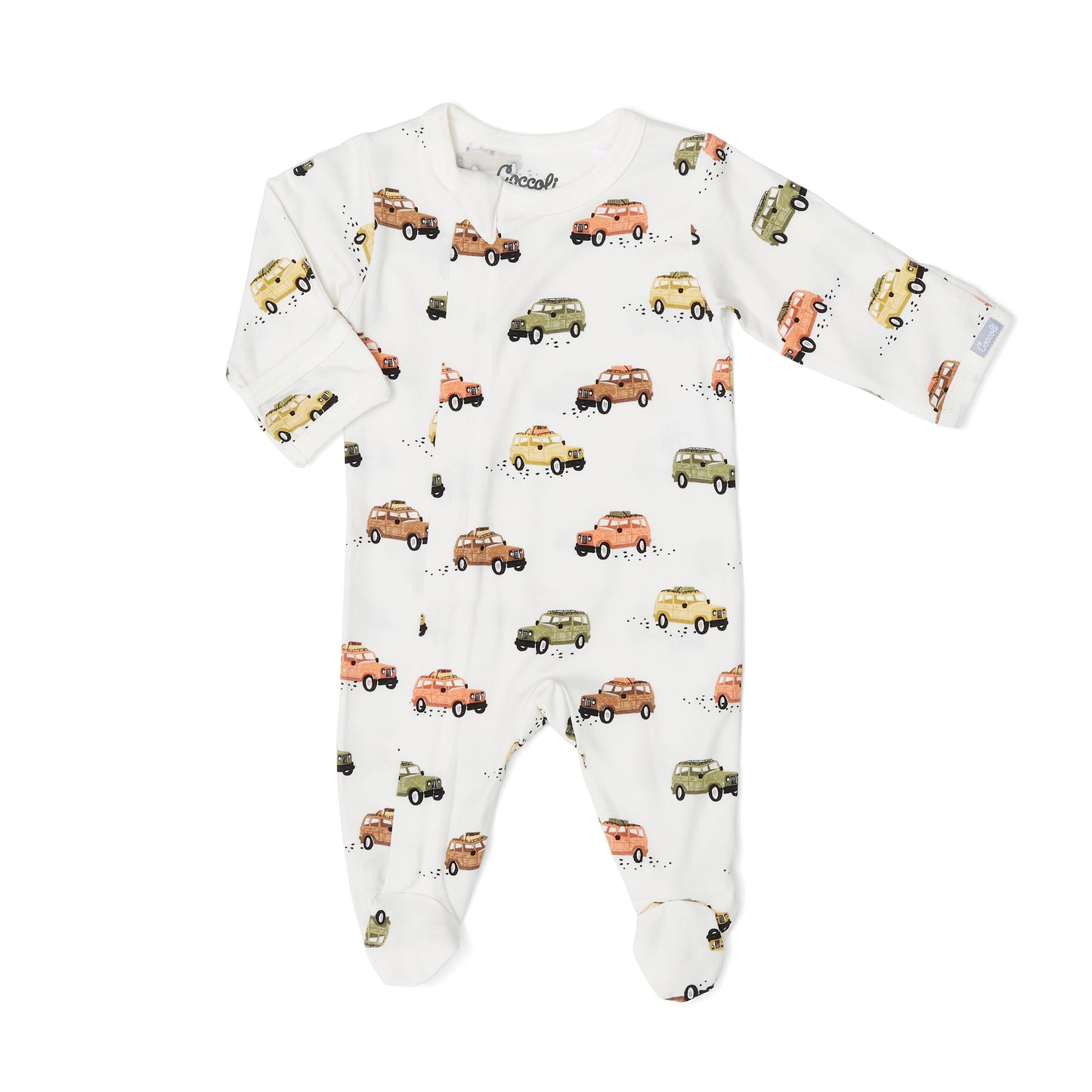 Cars Modal Zipper Footie