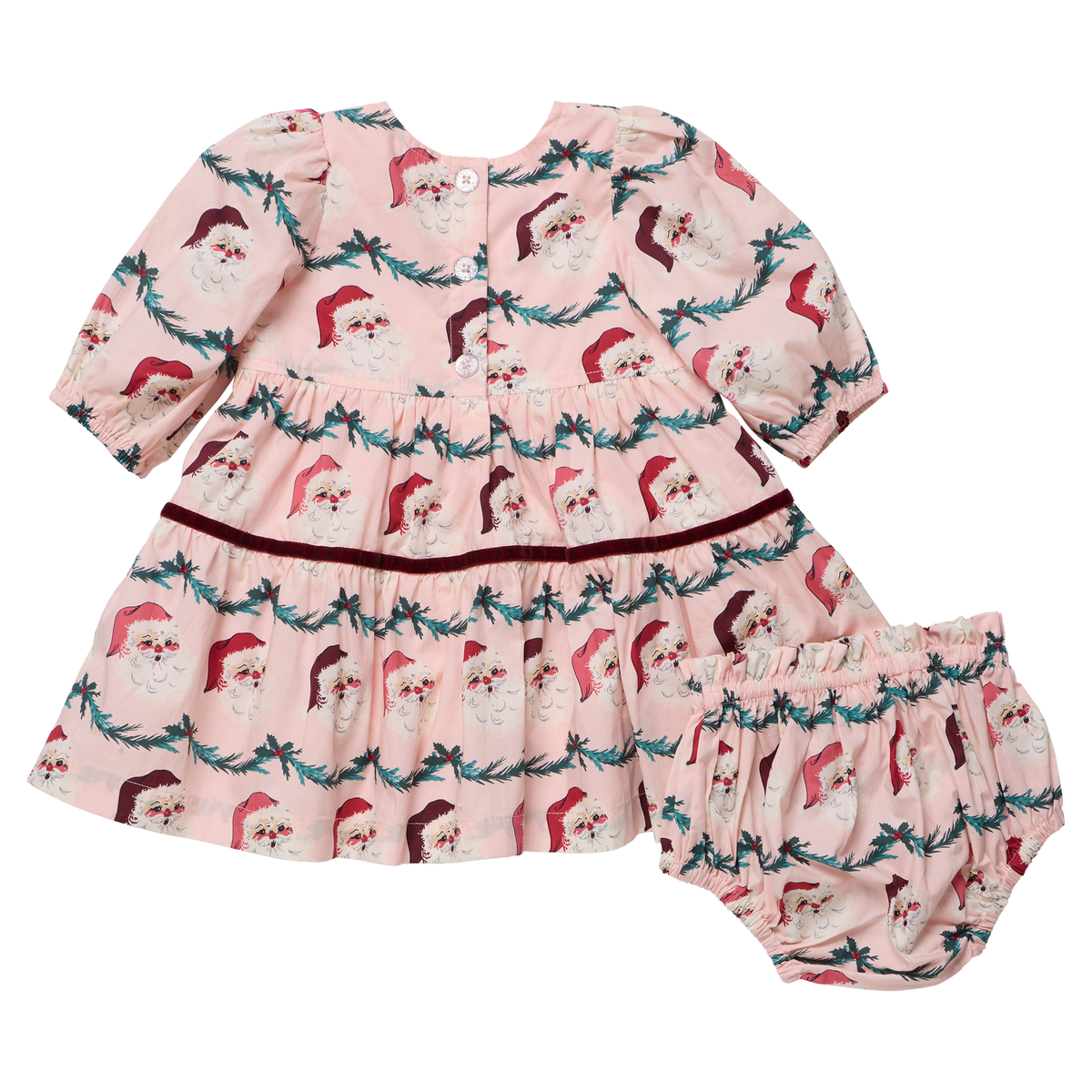 Maribelle Dress Set Santa Garland