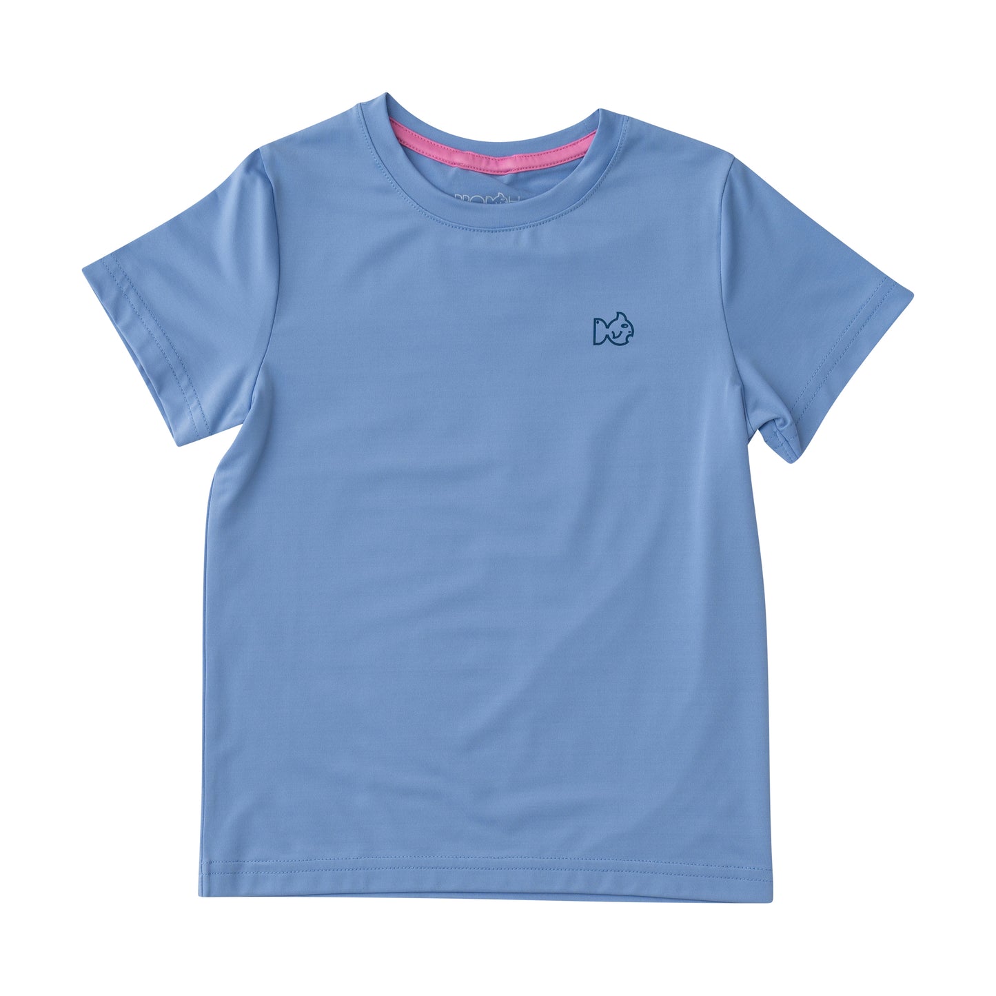 Girls Pro Performance Short Sleeve Fishing T-Shirt Coastline Blue