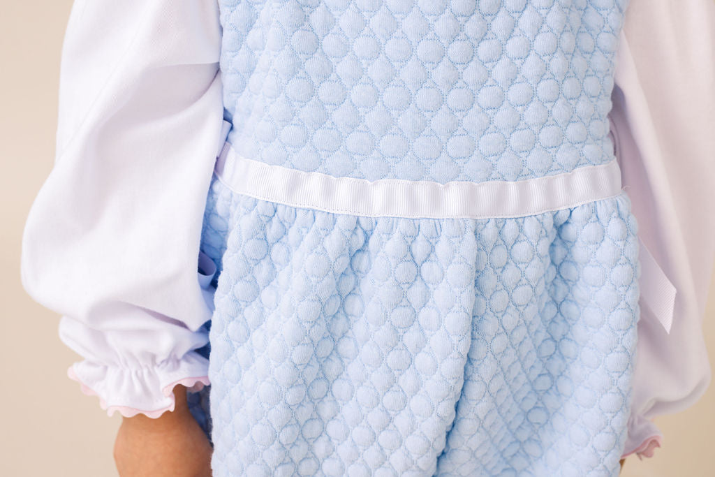 Rosie Romper Windy Blue Quilted
