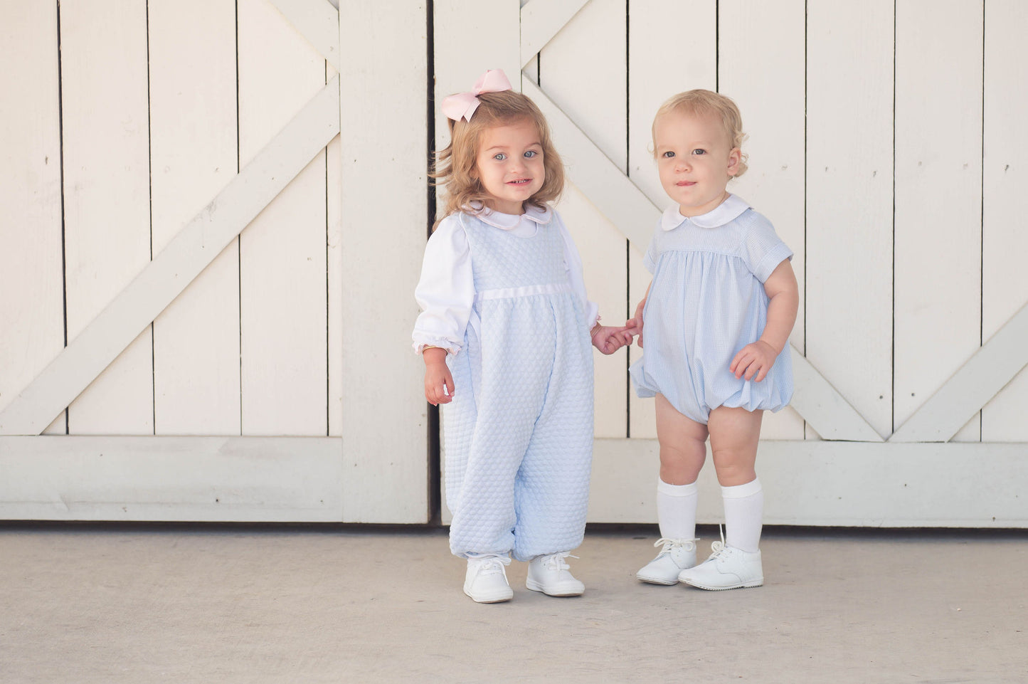 Rosie Romper Windy Blue Quilted