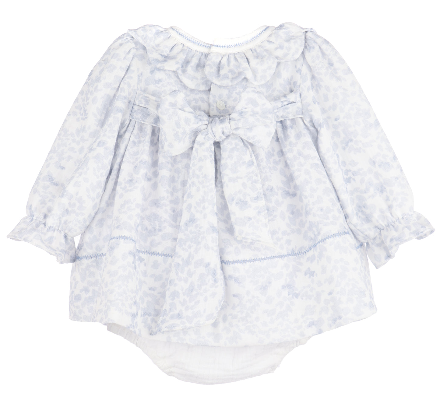 Frosty Floral Scallop Ruffle Float
