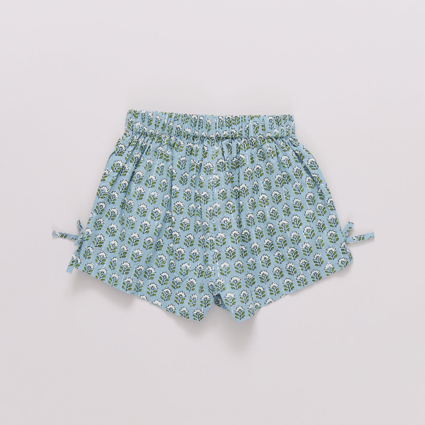 Blue Prairie Block Print Jules Short