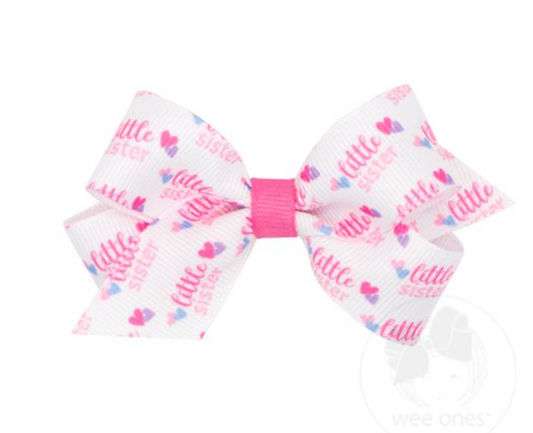 Mini Little Sister Heart Bow