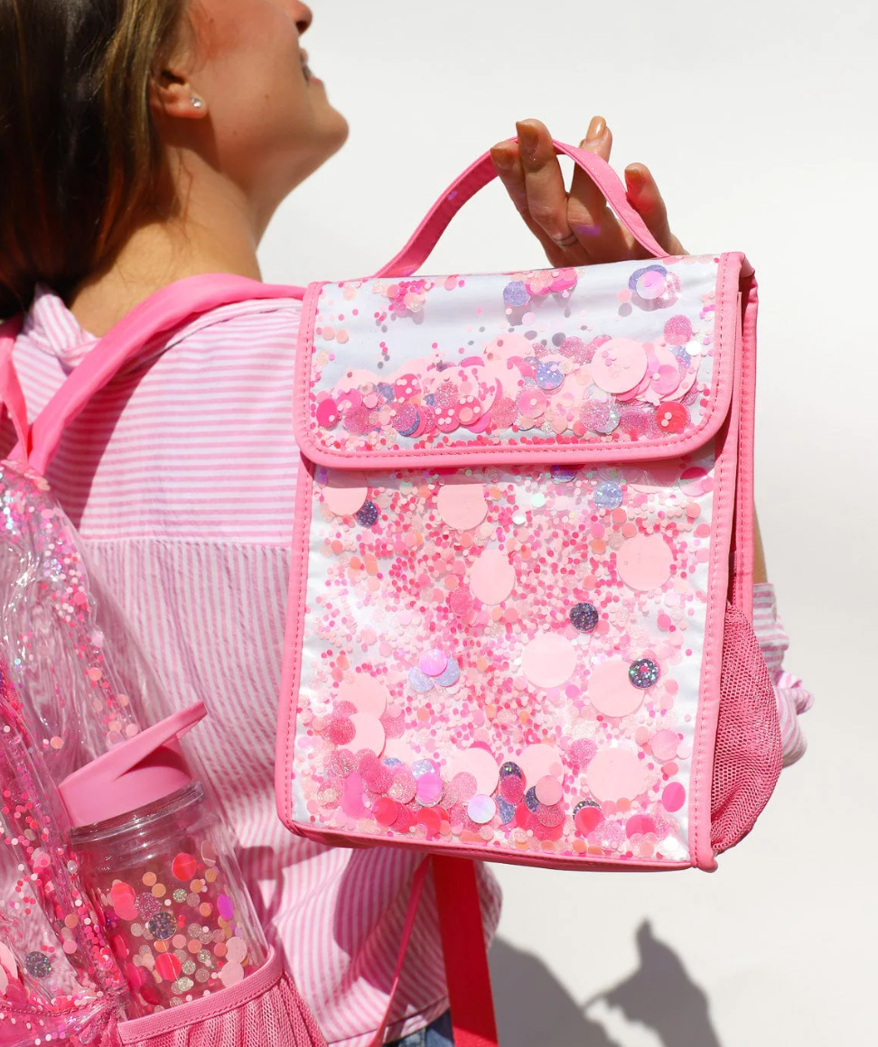 Pink Party Confetti Lunchbox