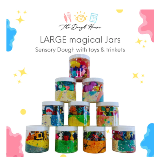 Large Magical Jar Sensory Dough - Bugs