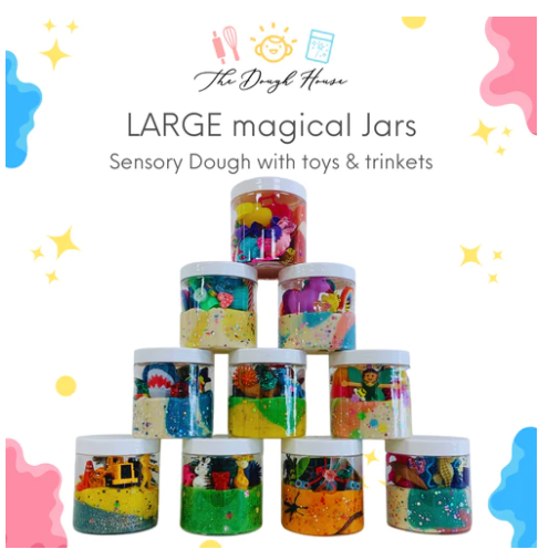 Large Magical Jar Sensory Dough - Unicorn