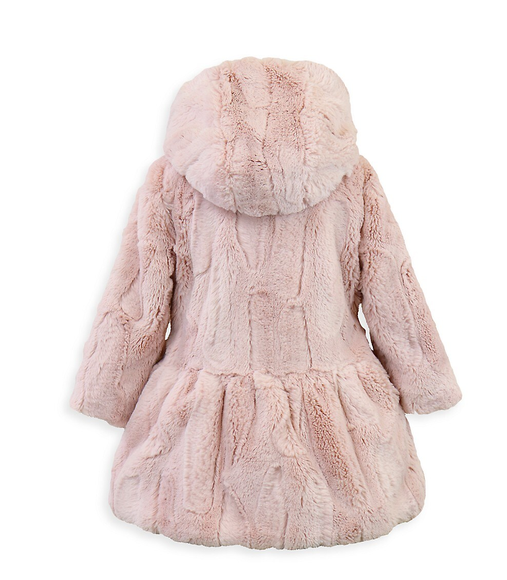 Pink Chow Chow Pom Pom Coat