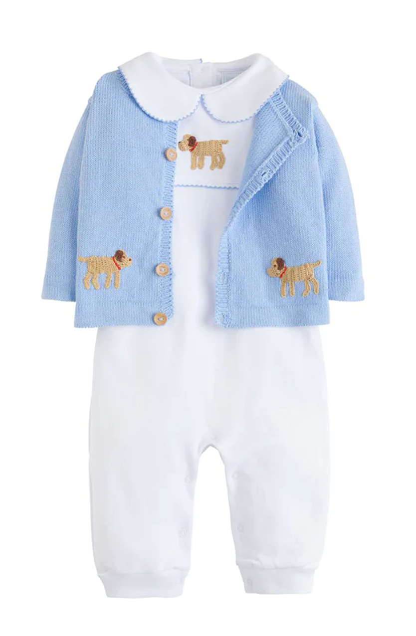 Blue Lab Crochet Playsuit