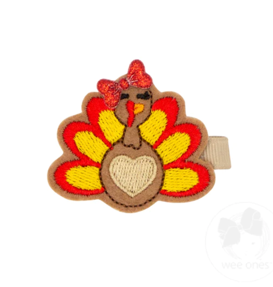 Felt Turkey Hair Clip