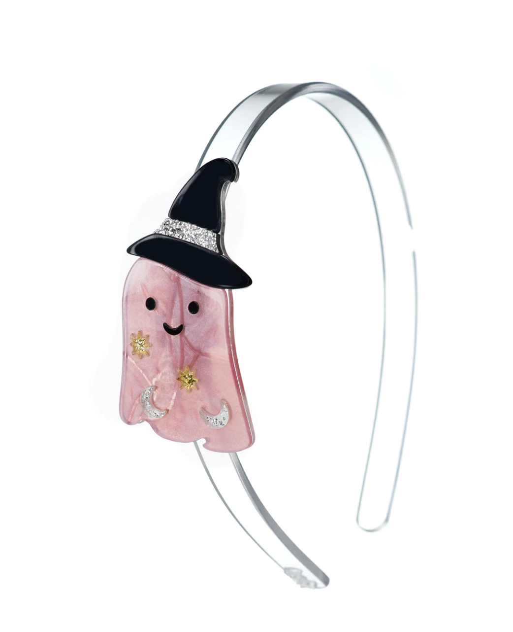 Ghost Witch Hat Pearlized Pink