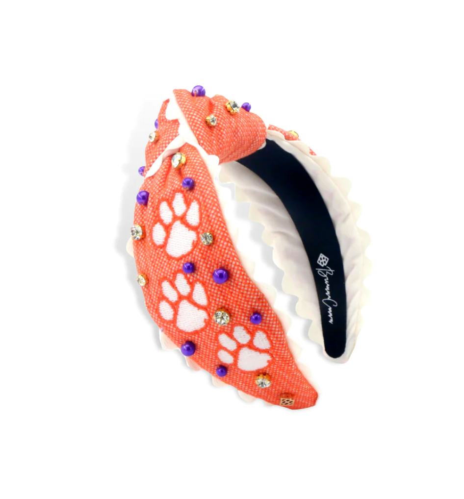 Clemson Cross Stitch Headband