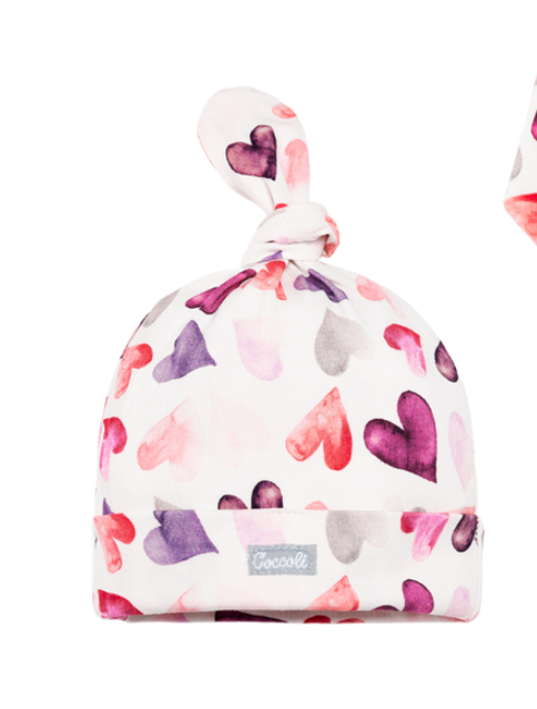 Cream Hearts Cap