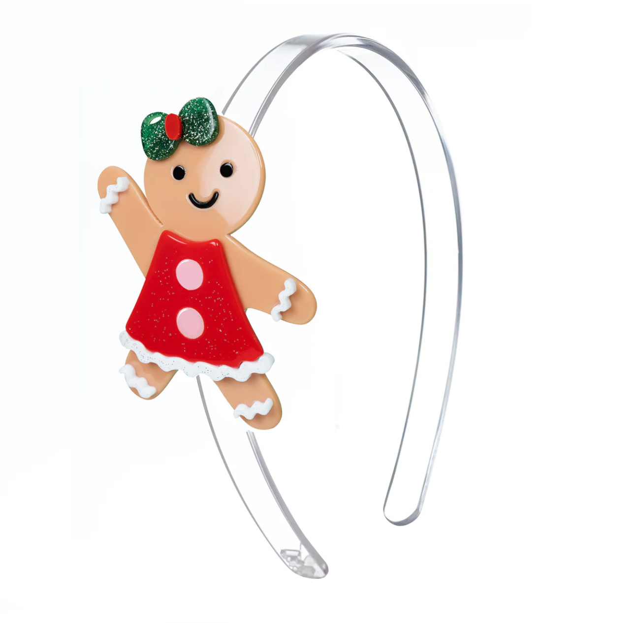 Happy Gingerbread Girl Cookie Headband