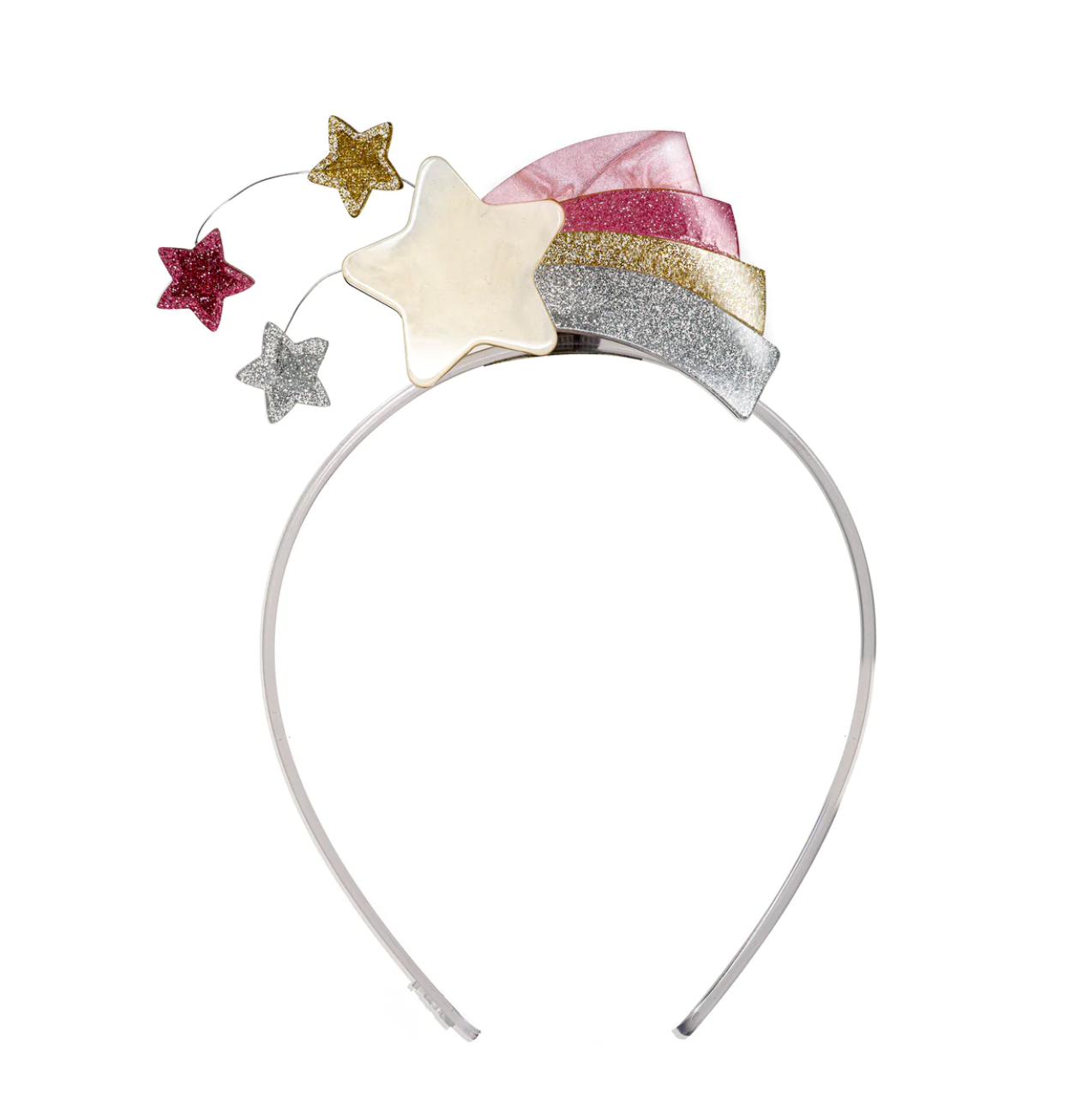 Falling Star Pearlized Pink Headband