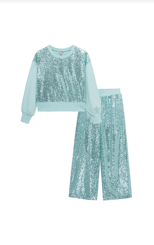 Allover Sequins Pant Set
