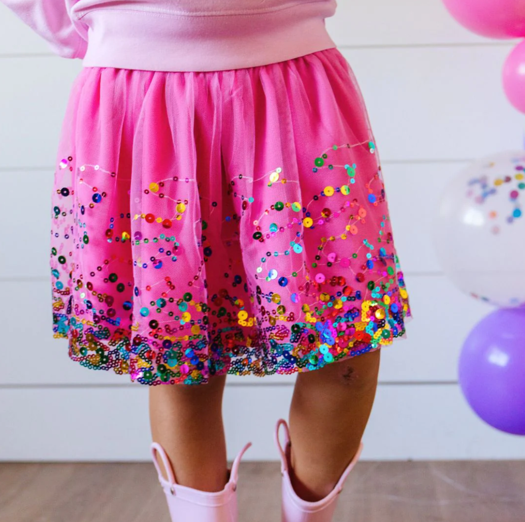 Raspberry Confetti Tutu
