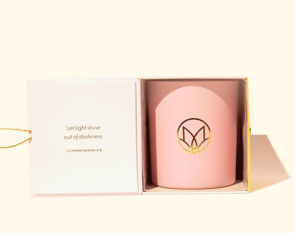 Champagne & Rose Hand Poured Soy Candle