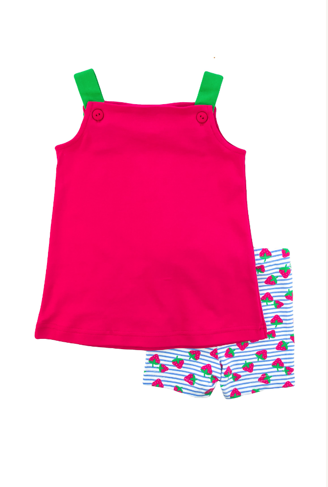 Strawberry Knit Short Set