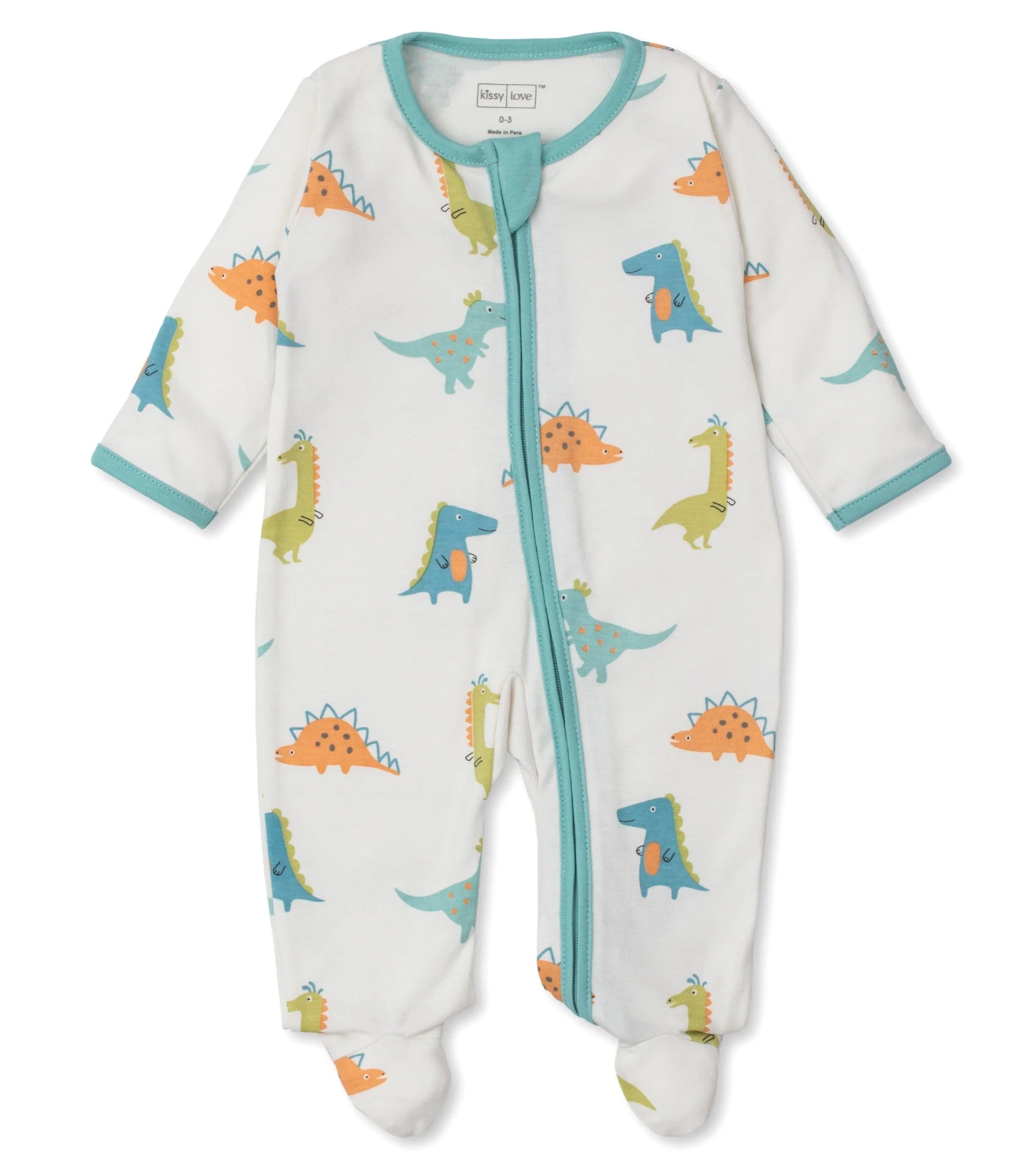 Dino Pals Zipper Footie