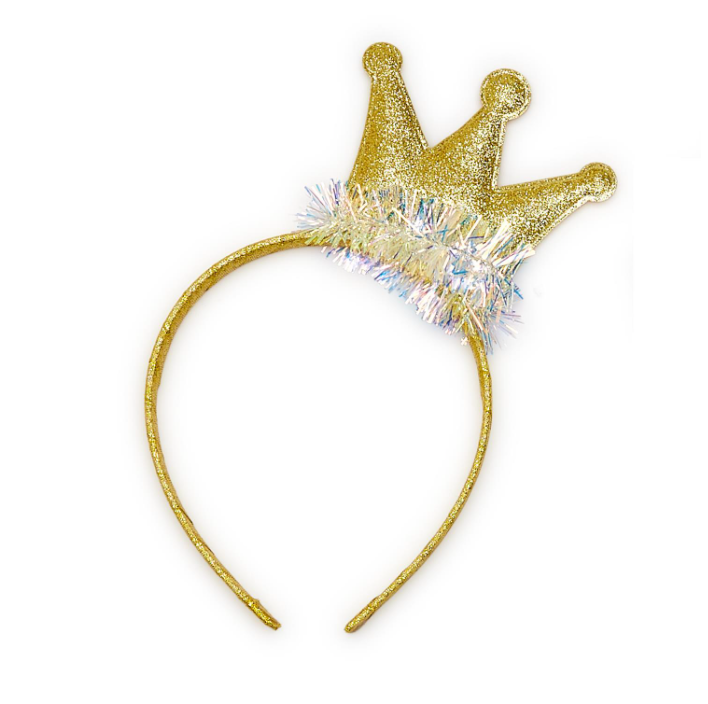 Gold Crown Light Up Headband
