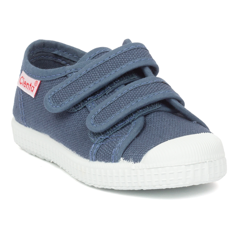 Blue Velcro Canvas Sneaker