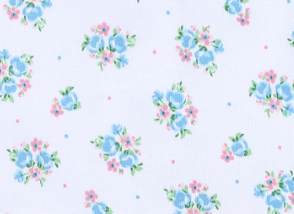 Anna's Classic Sky Blue Printed Ruffle Hat