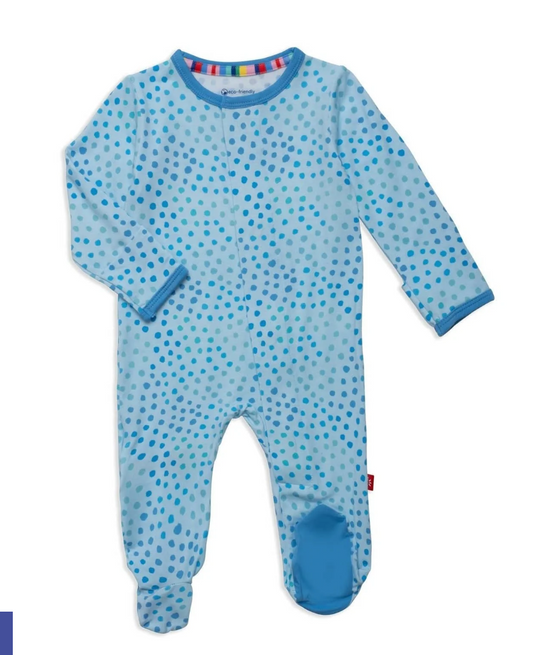 Blue Sparkle Magnetic Footie