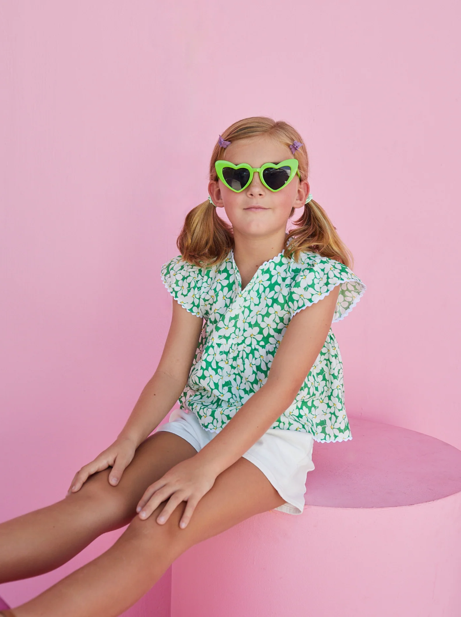 Positano Blouse- Piccadilly Lawn