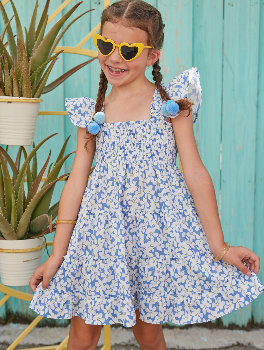 Twirl Dress- Piccadilly Blue