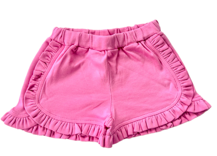 Ruffle Shorts Hot Pink