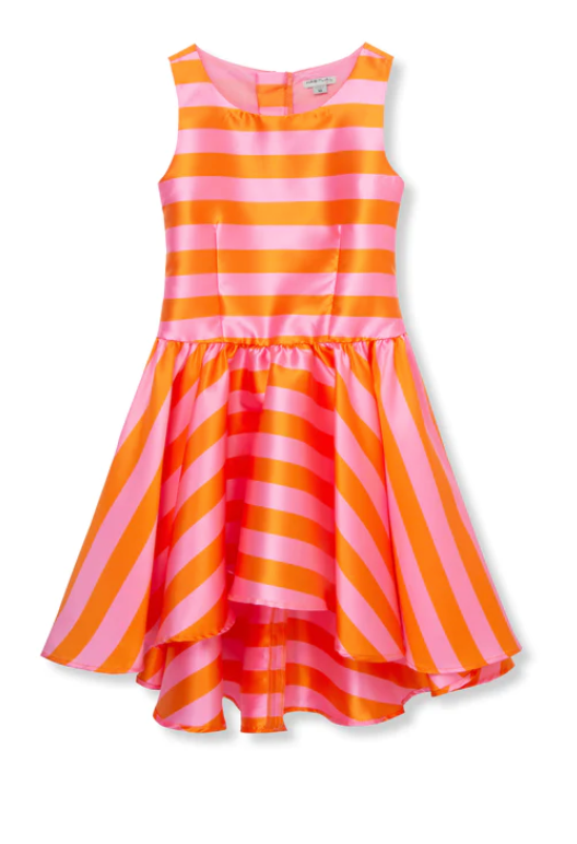High Low Stripe Dress