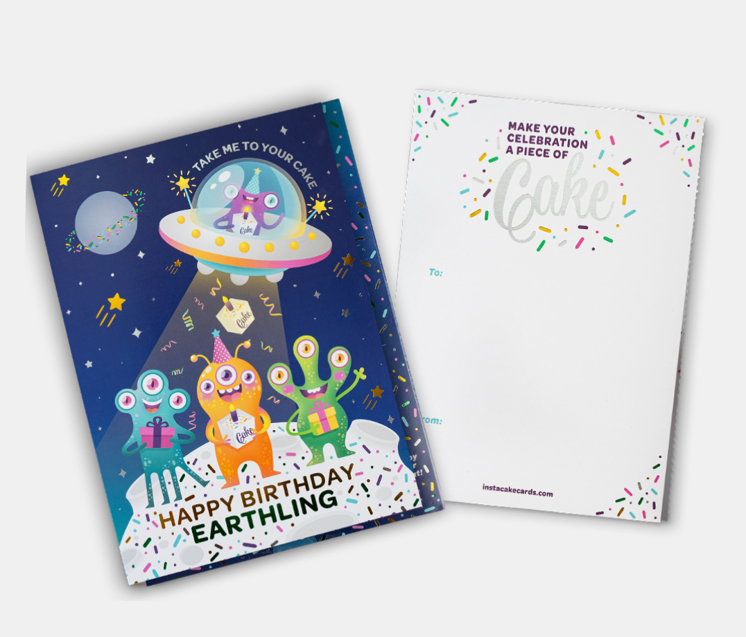 Happy Birthday Earthling Instacake Vanilla