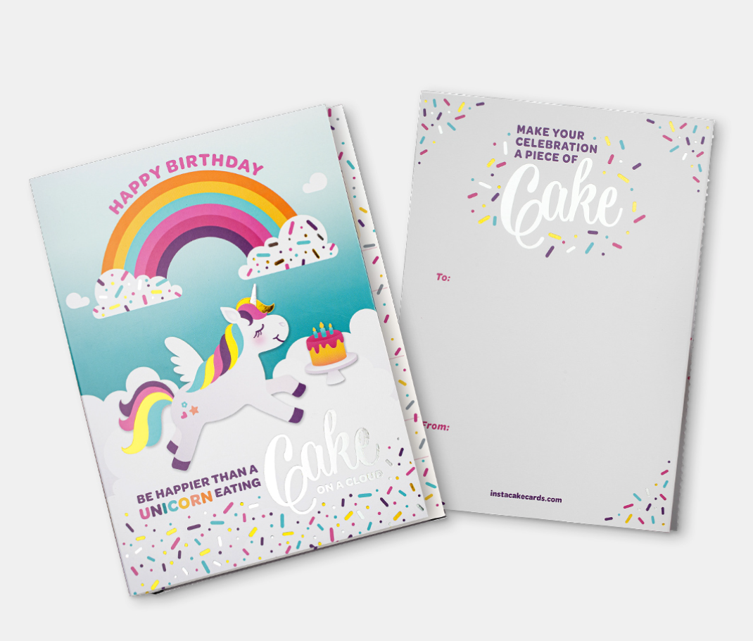 Unicorn Rainbow Instacake Vanilla