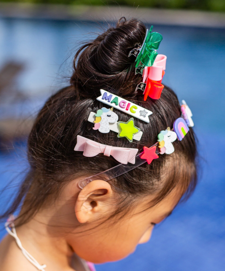 Magic Unicorn Neon Alligator Clips