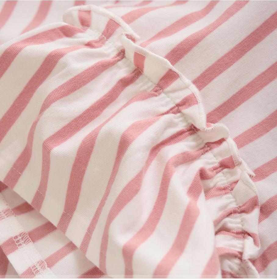 Bridal Rose Dress SS Stripe