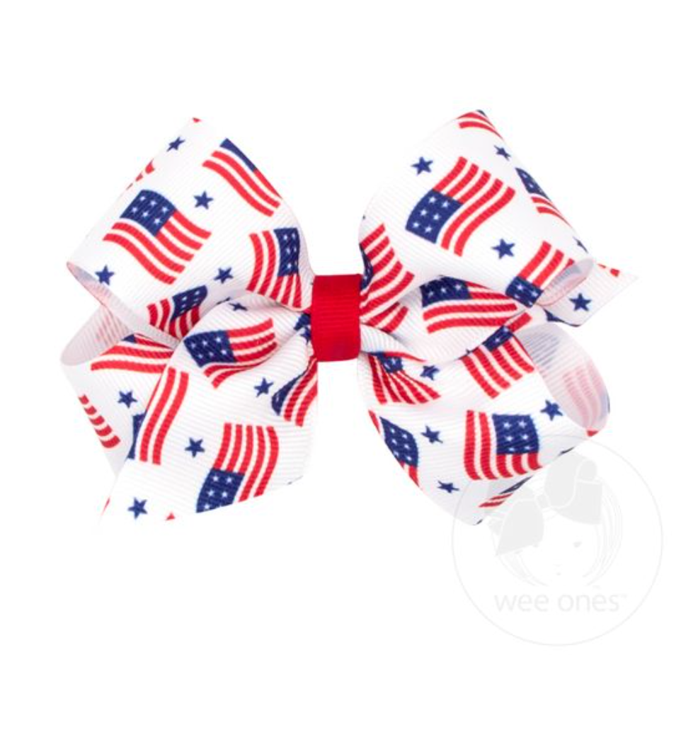 Americana Printed King Bow