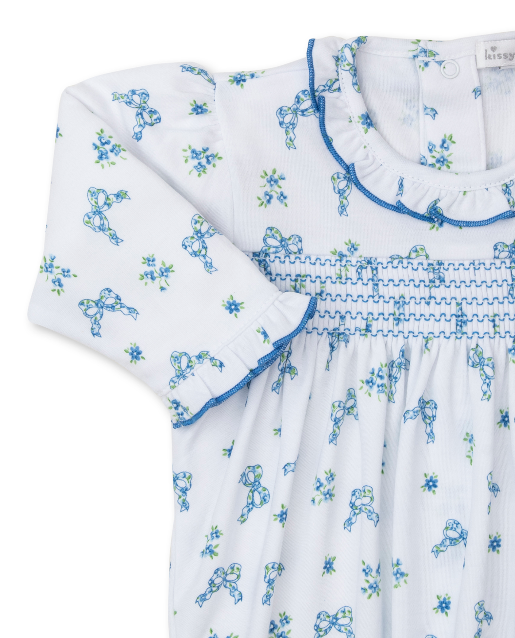 Blooming Bows Smocked Footie